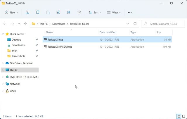 టాస్క్బార్XI